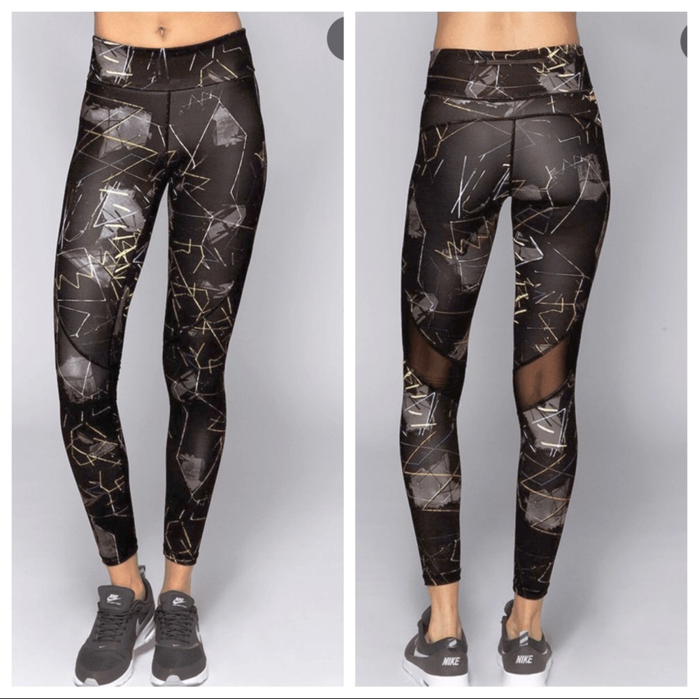 Alala Captain mesh cutouts ankle leggings